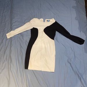 Tahari black and white women’s dress